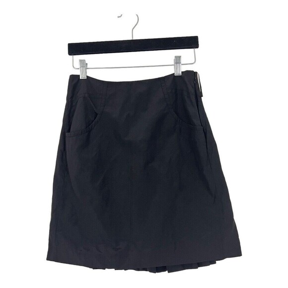 A/X Armani Exchange Womens Size 0 Black Pleated Back Skirt - Picture 1 of 3